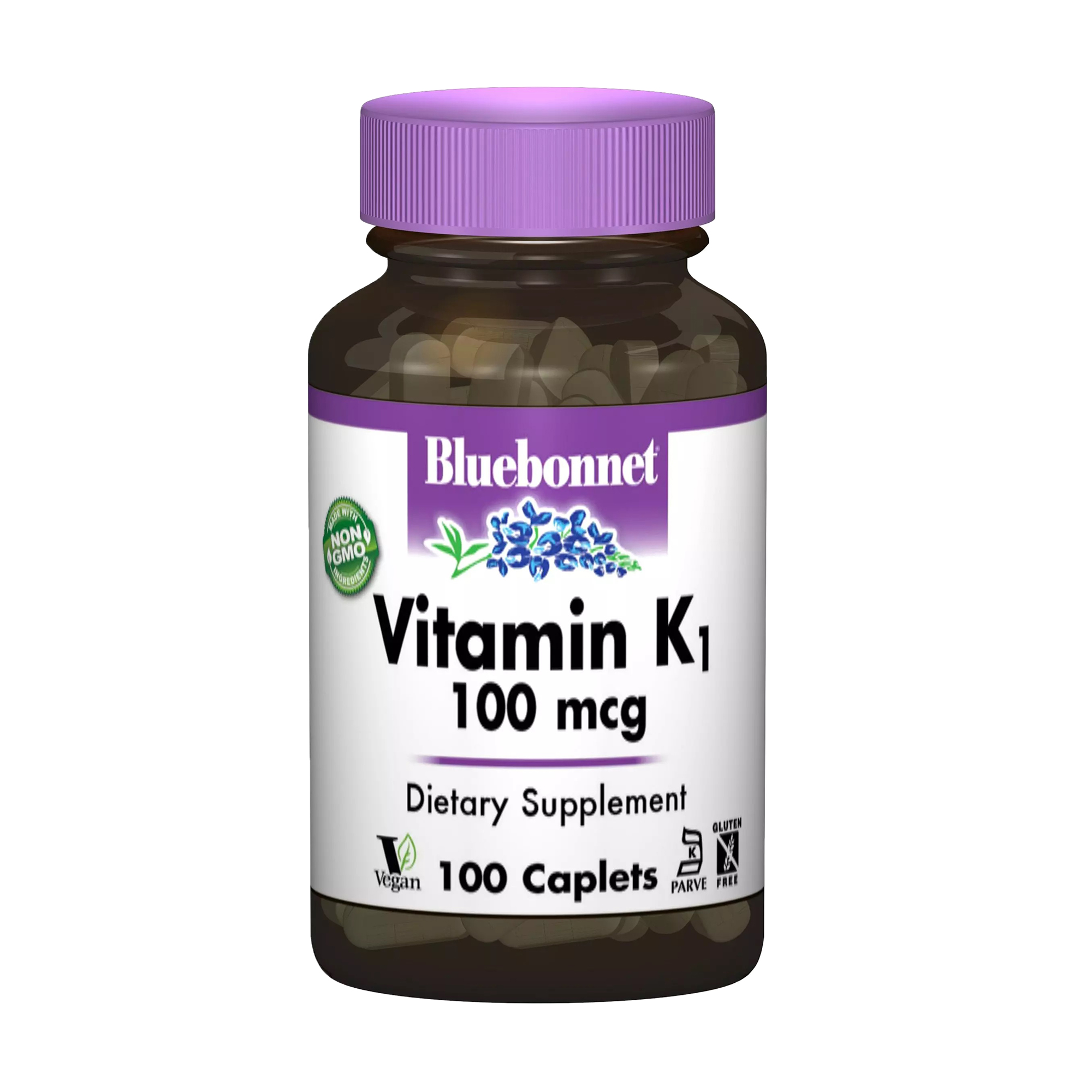 Вітамін K1 Bluebonnet Nutrition Vitamin К1, 100 мкг, 100 капсул