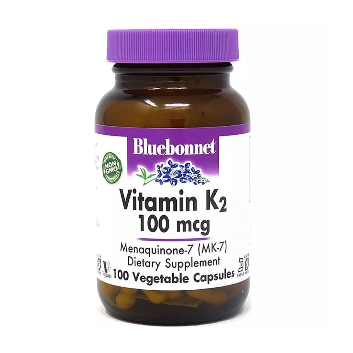 Вітамін K2 Bluebonnet Nutrition Vitamin K2, 100 мкг, 100 капсул